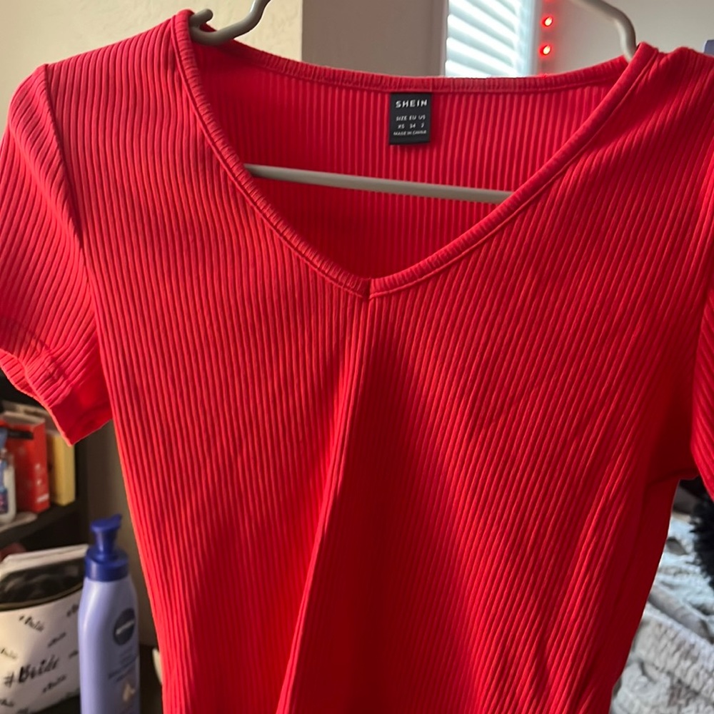 cute red crop top